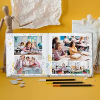 Шаблон выпускной фотокниги Дизайн "Цифры"