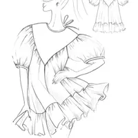 Детское платье 0443 размеры 92-158