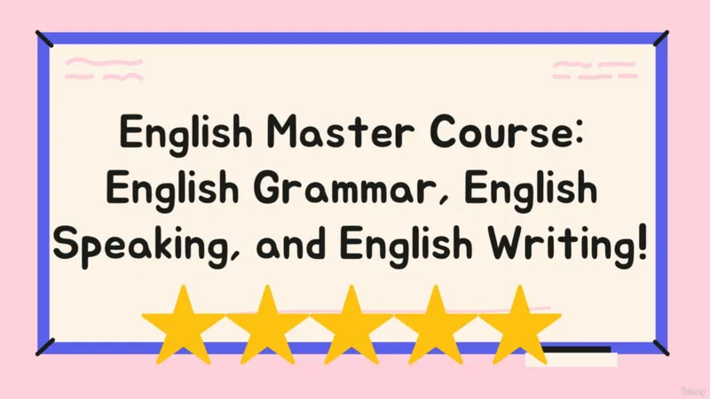 The English Master Course: English Grammar, English Speaking