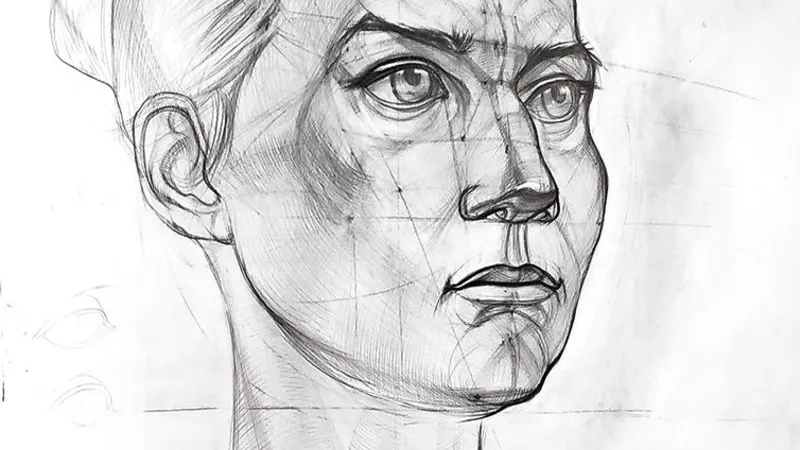 Голова человека. Академический рисунок