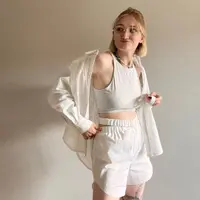 Шорты с двойным поясом