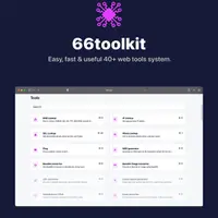 66toolkit - Ultimate Web Tools System (SAAS)