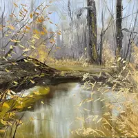 Лес мастихином