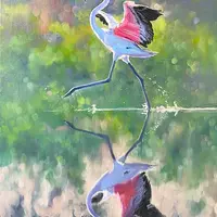 Бегущий фламинго