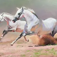 Бегущие лошади