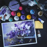 Цветные истории гуашью