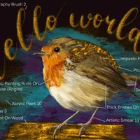 Акриловые и металлические кисти для Procreate. Acrylic And Metallics Brush Set