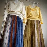 Вязаная расклешенная юбка