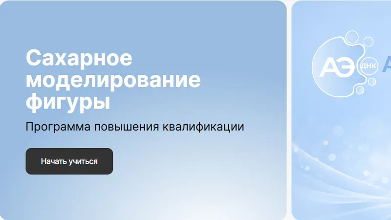 Сахарное моделирование фигуры. Программа повышения квалификации