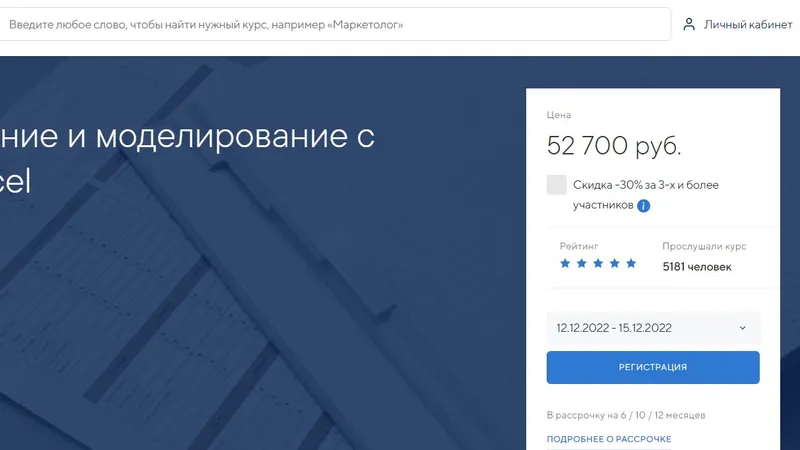 Финансовое планирование и моделирование с использованием MS Excel