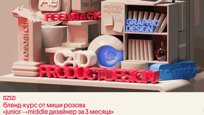 Junior middle дизайнер за 3 месяца. Бленд-курс от Миши Розова