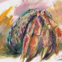 Иллюстрация животных углем и тушью