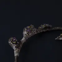 Марафон по созданию колье и серег из бархата "Протея"