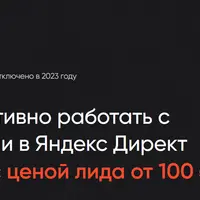 Яндекс Директ за один вечер с ценой лида от 100 руб