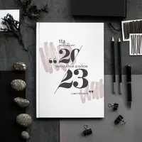 Шаблон выпускного фотоальбома. Дизайн Стиль