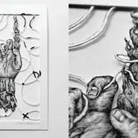 Рисование горячим воском