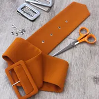 Как обтянуть заготовку пряжки и изготовить ремень из ткани