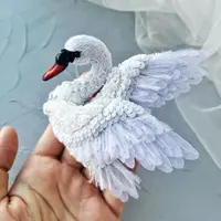 Брошь «Царевна Лебедь»