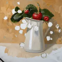 Букет клубники маслом