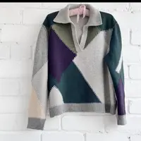 Вязаное поло Колорблок