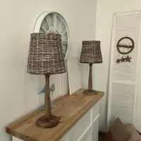 Лампа из бумажной лозы