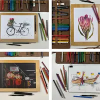 Скетчинг цветными карандашами