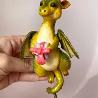 Ватные игрушки. Дракон