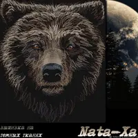 Медведь в ночи. Дизайн машинной вышивки