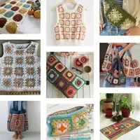 Изделия из "бабушкиного квадрата"