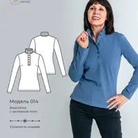 Водолазка с застёжкой-поло