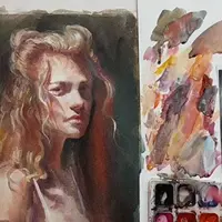 Акварельный портрет