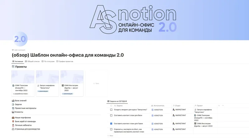 Онлайн-офис для команды 2.0