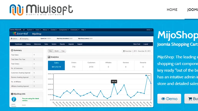 Joomla Mijoshop - компонент интернет магазина