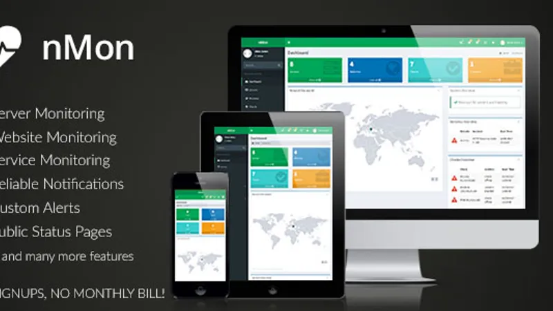 nMon - Website, Service & Server Monitoring Мониторинг Сайтов, Сервисов И Серверов