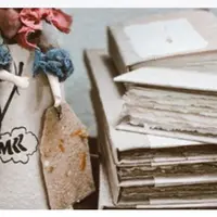 Творческий блокнот из бумаги ручного отлива