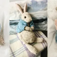 Вязаный спицами кролик Peter