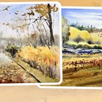 Акварельный марафон: Осенние мотивы