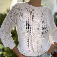 Джемпер с косами Excellence