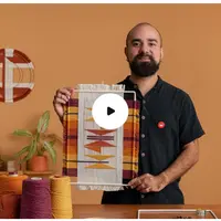 Геометрическое ткачество. От окрашивания до финального продукта