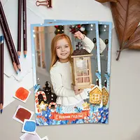 Шаблон календаря и рамки для фото "Пряники"