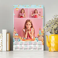 Шаблон календаря "Домики" 30х45