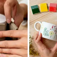 Керамика с цветочными принтами. Делаем посуду