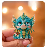 Милый дракончик из полимерной глины