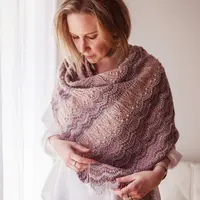 Текстурная шаль Bloom Your Heart Out