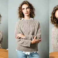 Джемпер с круглой ажурной кокеткой Muscari