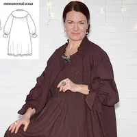 Платье с круглой кокеткой