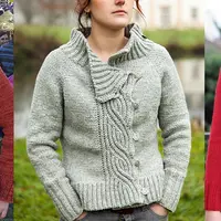 Модная кофта спицами Lagertha