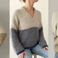 Пуловер с V-горловиной Braemar