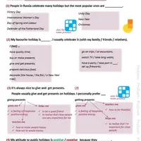 Подготовка к ОГЭ по английскому: Говорение, тема Holidays