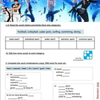 Подготовка к ОГЭ по английскому: Говорение № 3 Doing sport